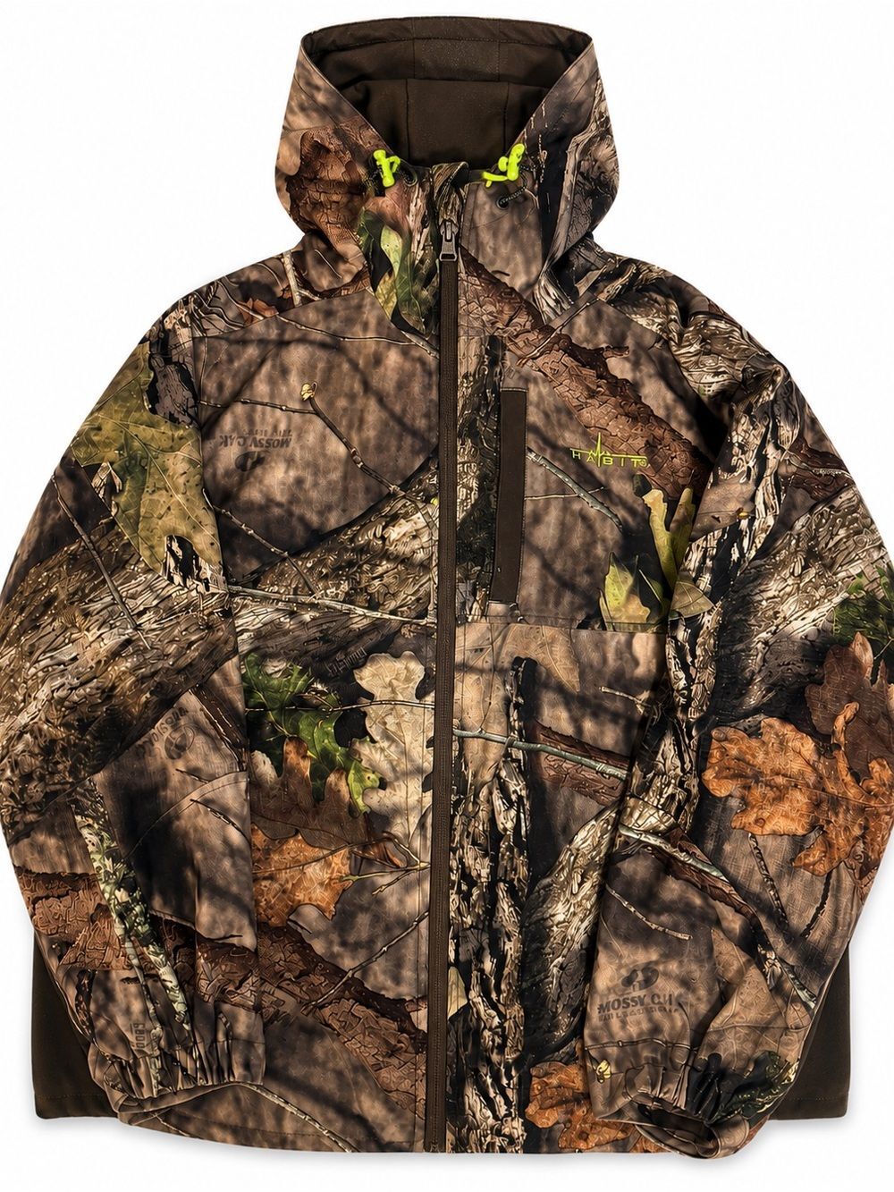 Habit Camo Hunting Jacket Men’s Medium M Waterproof Windproof Brown Green
